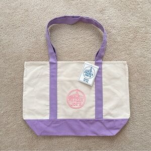 Trader Joe’s Large Lavender / Purple Canvas Tote Bag